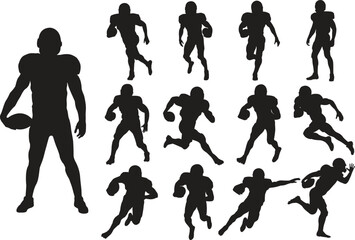 Football American Player, Football Silhouette, Football Cut Files, Football Season, Football Player