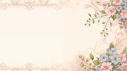 Flower and Frame Background