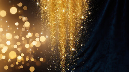 Background with gold sparkles design background stars golden shiny
