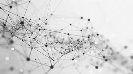 Network of interconnected lines and dots, symbolizing partnership and support.