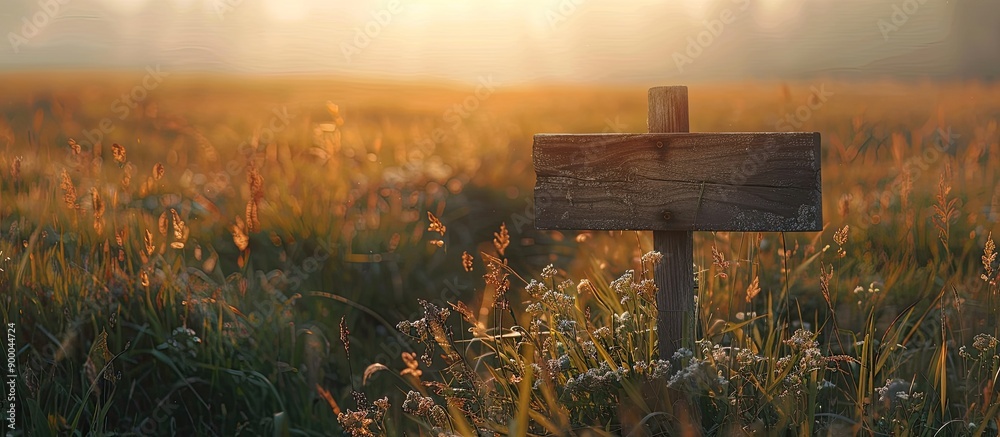 Aufkleber Sign with copy space image displayed