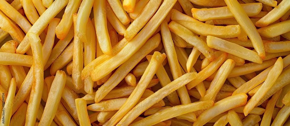 Poster the texture of french fries is suitable for a copy space image