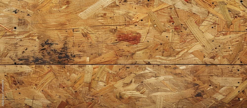 Leinwandbilder Background featuring a textured surface of plywood with empty space for images. with copy space image. Place for adding text or design