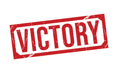 Victory Red rubber stamp on white background. Victory stamp sign. Victory stamp.