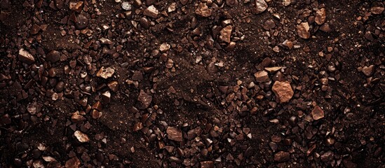 Granular dark brown texture perfect for backgrounds with copy space image