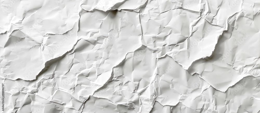Aufkleber White paper texture with an aged crumpled surface as the backdrop perfect for a copy space image