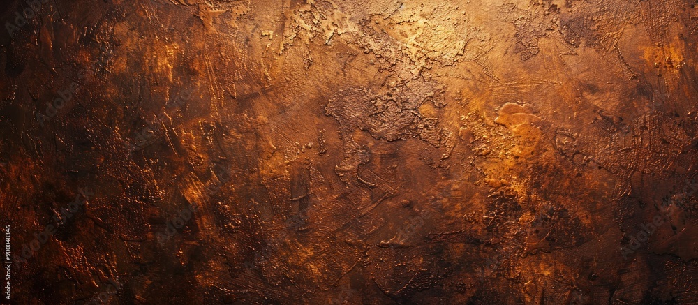 Aufkleber Canvas with a textured brown impasto finish ideal for displaying artwork and photographs with copy space image