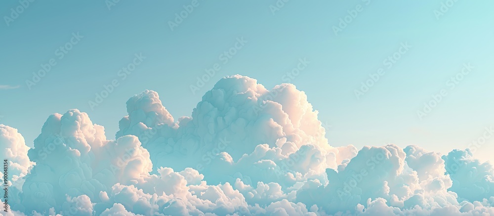 Poster Cloudscape with copy space image for background use