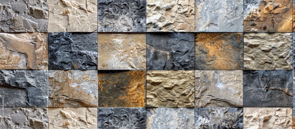 Aufkleber Free stone tile pattern background with copy space image for product or advertising design
