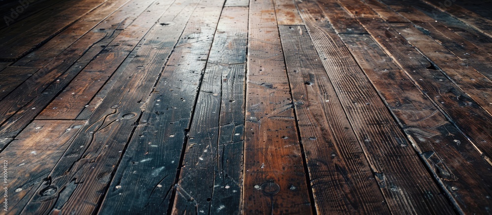 Fototapete worn out floor with visible marks ideal for background in photos needing a copy space image