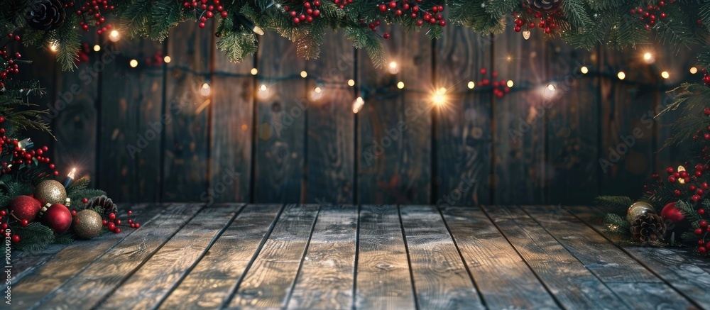 Poster Holiday themed backdrop with a copy space image