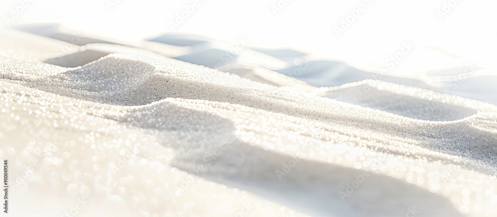 Aufkleber Soft focus on white sand creating a visually appealing perspective with ample copy space image