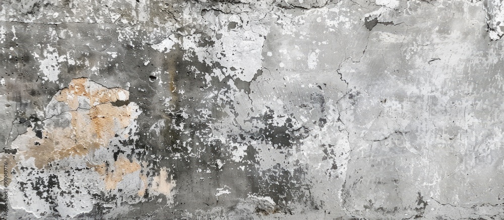 Poster a vintage rustic gray cement wall with a grungy plaster texture provides a textured background in a 