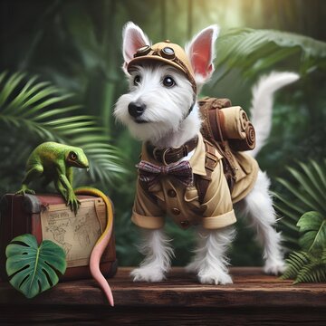 Jack ressel terrier puppy.