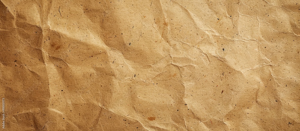 Poster A brown Kraft paper texture with an abstract pattern serves as a versatile background for various purposes such as wallpaper cards or notes featuring ample copy space for text
