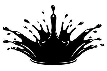 Splash silhouette vector illustration 