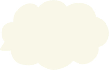 A simple cloud with a white fill and black outline.