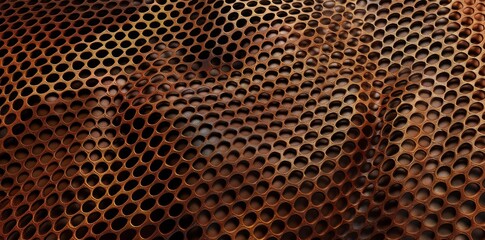 Intricate Net Texture on Plain Background. Minimalist Design Concept