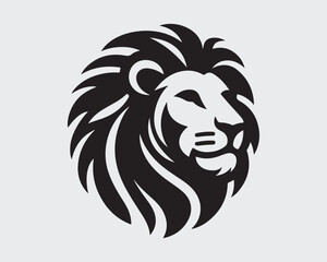 Lion logo design vector template. lion head logo design icon vector illustration