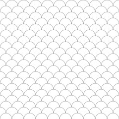 Seamless Fish Scale Pattern: A simple yet elegant pattern of fish scales, ideal for a wide range of design projects.  