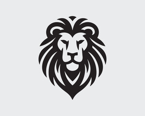 Lion logo design vector template. lion head logo design icon vector illustration