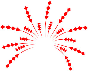 Firework party vector