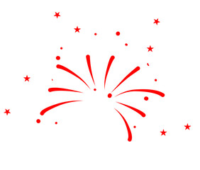 Firework party vector