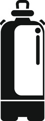 Simple icon of an oxygen tank, essential equipment for scuba diving and underwater exploration