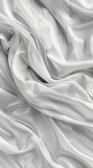 Obraz premium Soft Elegance. White fabric texture high detailed plain background concept