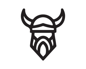 Viking Logo Design Icon Symbol Vector Template