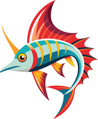 A vector of Swordtail Fish 