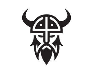 Viking Logo Design Vector Template