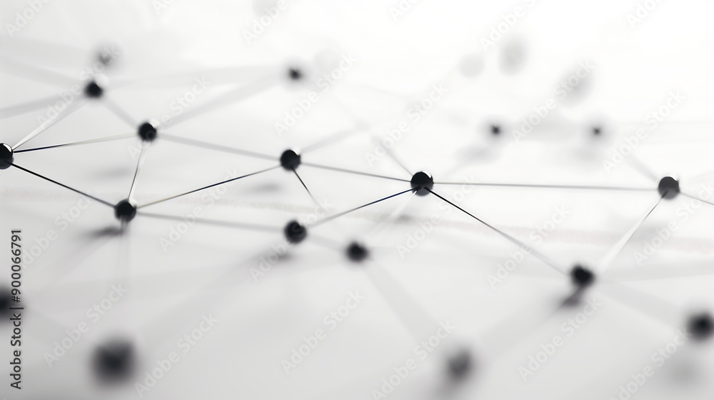 Poster abstract digital network connection blue background 3d rendering