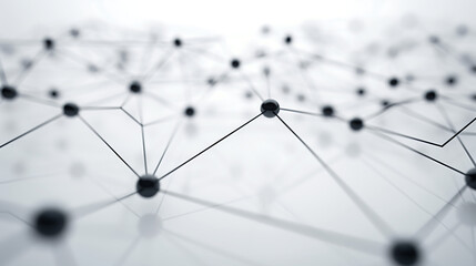 Abstract digital network connection blue background 3D rendering