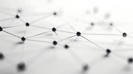 Abstract digital network connection blue background 3D rendering