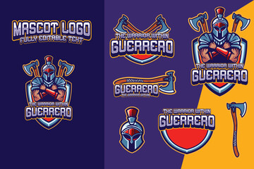 Warrior Esports Logo Editable Text