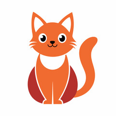 Cat icon logo design vector art illustration