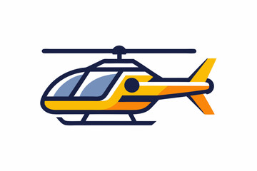 Helicopter logo icon vector illustration