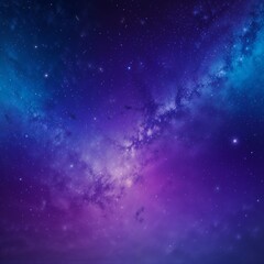 Obraz premium An awe-inspiring view of the night sky filled with stars and a glowing purple nebula. Ideal for themes of astronomy, cosmic beauty, and the mysteries of the universe.