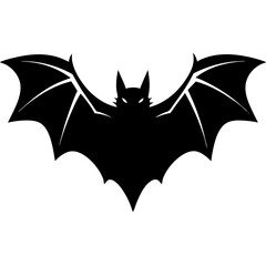 Bat silhouette vector art illustration