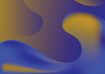 Liquid Wave gradient background with blue, yellow, black, elegant, luxurious colors.