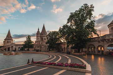 Fisherman's Bastion in Budapest city, Hungary