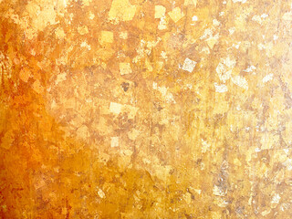 Gold leaf texture background. Gold background
