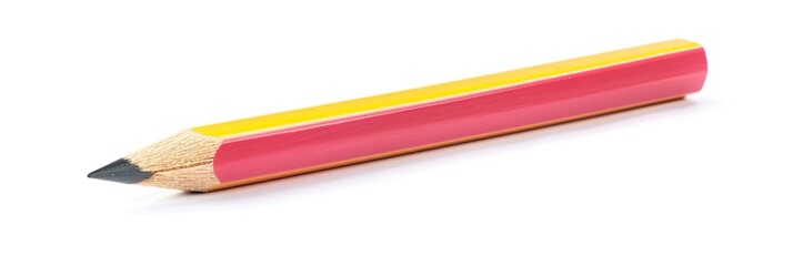 Fototapeta premium Color Pencil Isolated on a White Background, Perfect for Artistic and Educational Purposes