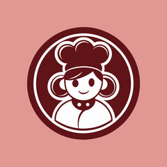 A Chef Man Logo Design Vector Art Illustration