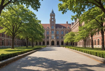  Touring a famous university campus 
