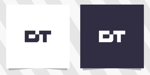 Fototapeta premium letter dt td logo design vector