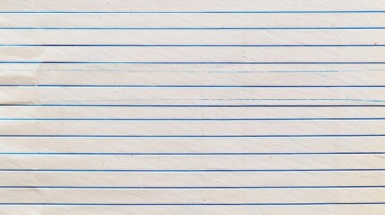Blue lined paper without creases Repeated blue lines on a recipe card