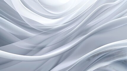 Obraz premium Abstract White and Grey Swirling Pattern