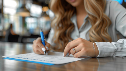 professional setting where a recruiter examines resumes, symbolizes the search for the right fit. The image highlights the hiring process and the importance of selecting the best candidate.